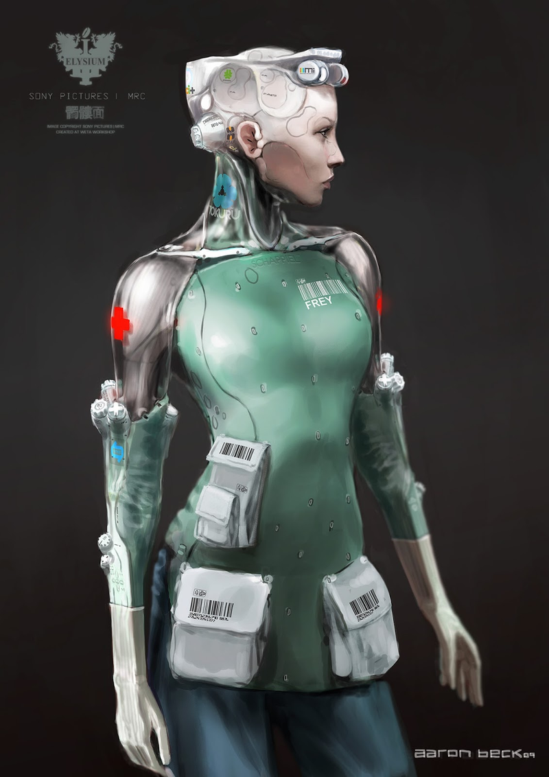 Illustration for article titled The Insane Sex Robots We Never Saw in Elysium